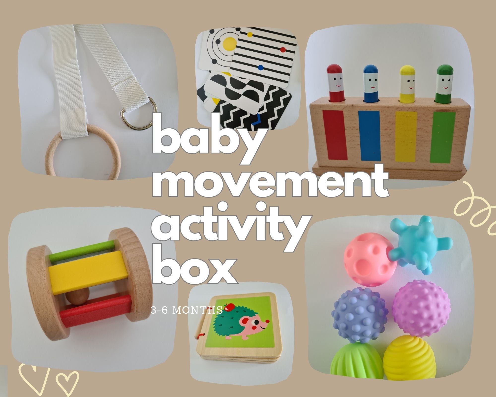 Montessori Activity Box, 3-6 months