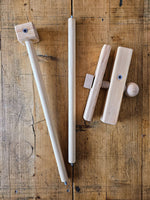 Load image into Gallery viewer, Set of 5x Montessori Mobiles with gym holder / crib arm / wall mount - Munari, Gobbi, Dancers, Octahedrons, Rainbow
