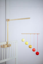 Load image into Gallery viewer, Set of 5x Montessori Mobiles with gym holder / crib arm / wall mount - Munari, Gobbi, Dancers, Octahedrons, Rainbow
