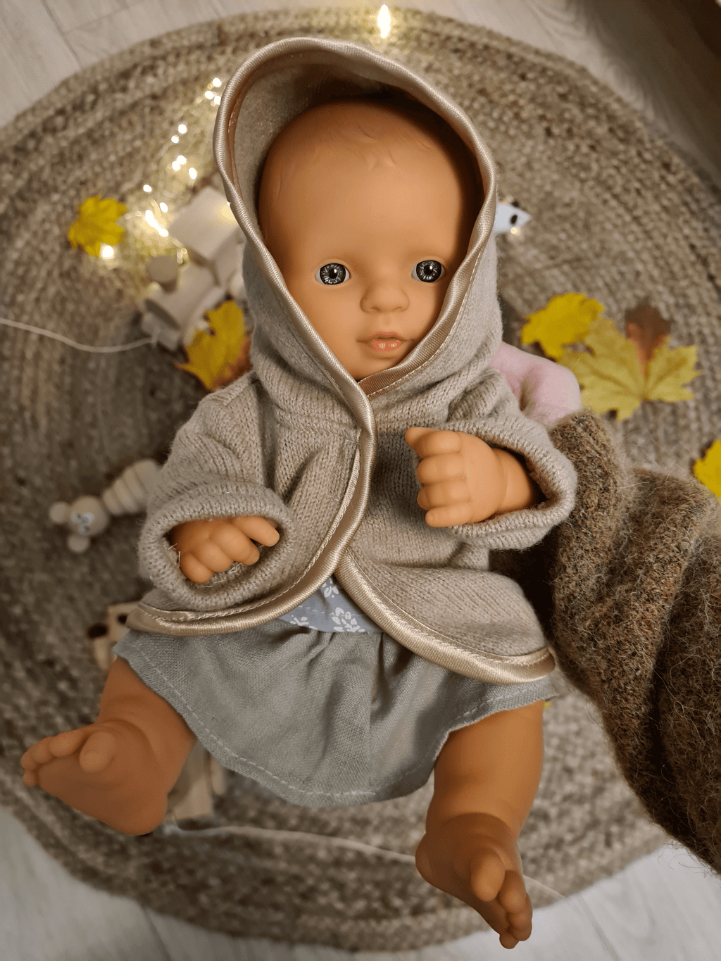 A Wool Jacket for 32 cm / 12.63'' Miniland Doll - Jacob's Montessori