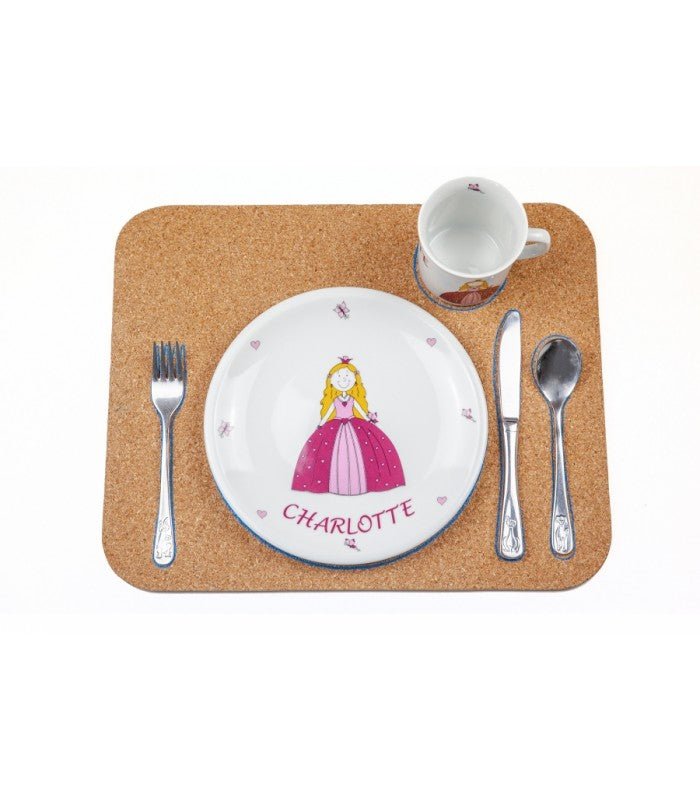 Cork placemat for LEFT-HANDER or RIGHT-HANDER — view 2