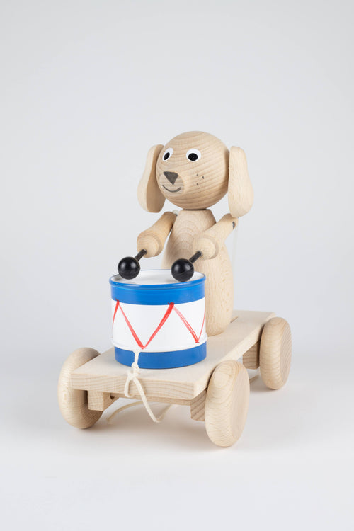 Dog with a Drum