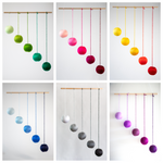 Load image into Gallery viewer, Set of 5x Montessori Mobiles with gym holder / crib arm / wall mount - Munari, Gobbi, Dancers, Octahedrons, Rainbow
