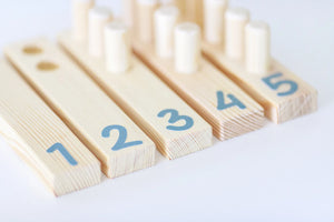 Montessori Counting Peg Boards 1-5.