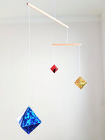 Load image into Gallery viewer, Set of 5x Montessori Mobiles with gym holder / crib arm / wall mount - Munari, Gobbi, Dancers, Octahedrons, Rainbow
