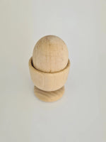 Load image into Gallery viewer, Set of Montessori Wooden Toys. Montessori Learning Material for Infants from 0 to 3y. Interlocking Discs. Egg in a Cup. Gripping Beads. Montessori Rattle
