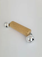 Load image into Gallery viewer, Set of Montessori Wooden Toys. Montessori Learning Material for Infants from 0 to 3y. Interlocking Discs. Egg in a Cup. Gripping Beads. Montessori Rattle
