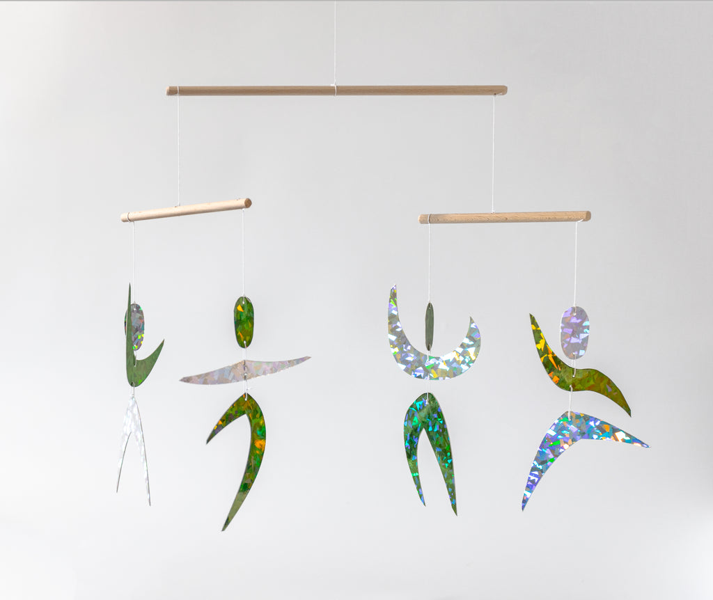 Dancers mobile from the Set of 5 Montessori Mobiles – Munari, Gobbi, Dancers, Rainbow