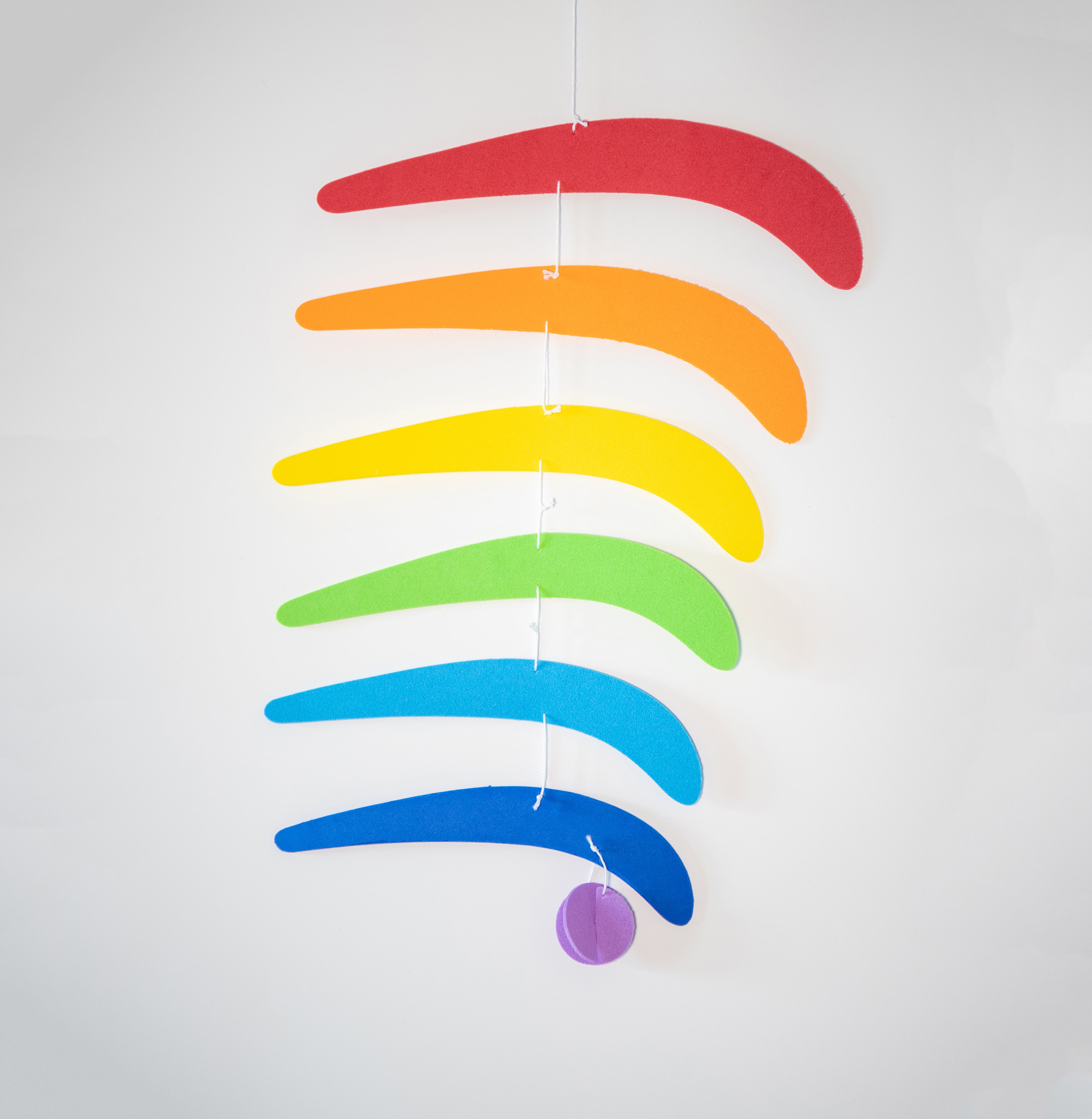 Set of 5x Montessori Mobiles with gym holder / crib arm / wall mount - Munari, Gobbi, Dancers, Octahedrons, Rainbow