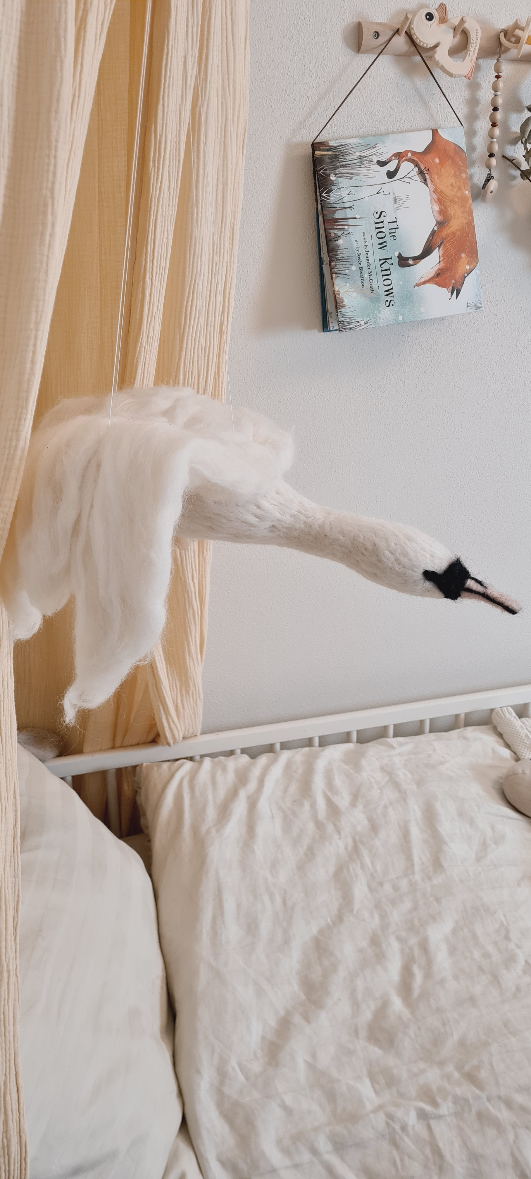 Flying Swan Hanging Mobile.