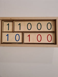 Wooden Tablets with Numbers from 1 -9000