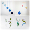 Set of 3 x montessori mobile - Blue Gobbi, Octahedron