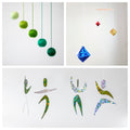 Set of 3 x montessori mobile - Green Gobbi, Octahedron