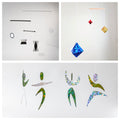 Set of 3 x montessori mobile - Munari, Octahedron, Dancers