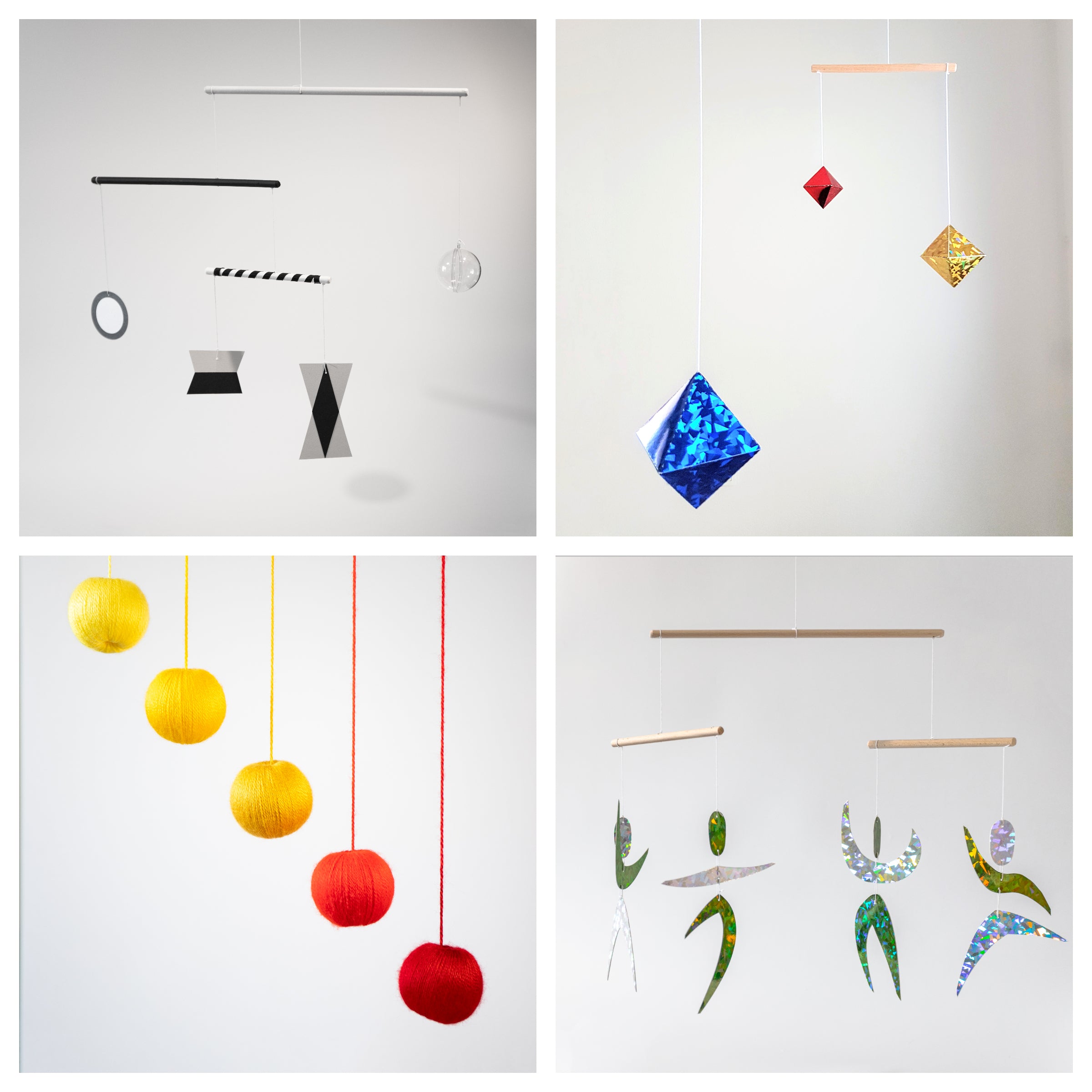 Set of 4 x montessori mobile - Munari, Orange Gobbi