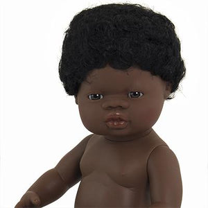 Miniland Educational - Baby Doll African Boy (38 cm, 15")