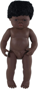 Miniland Educational - Baby Doll African Boy (38 cm, 15")