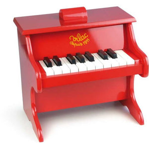Vilac Klavír červený. Vilac RED PIANO WITH SCORES
