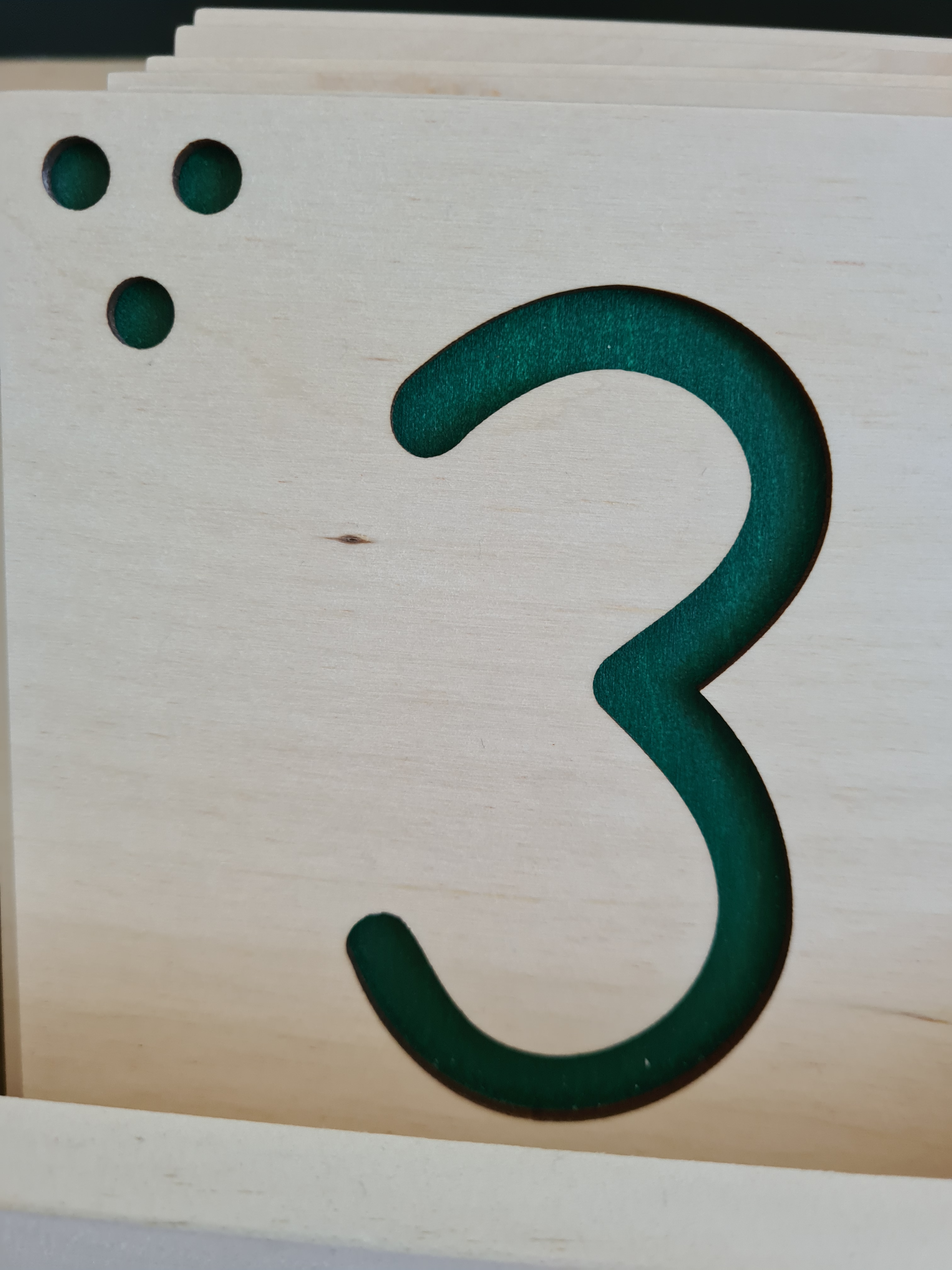 Wooden Movable  Numbers with Pegs.