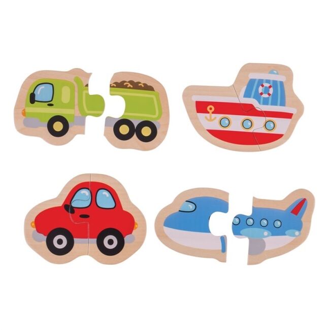 Two Piece Puzzles (Transport)/ Easy puzzle Dopravné prostriedky