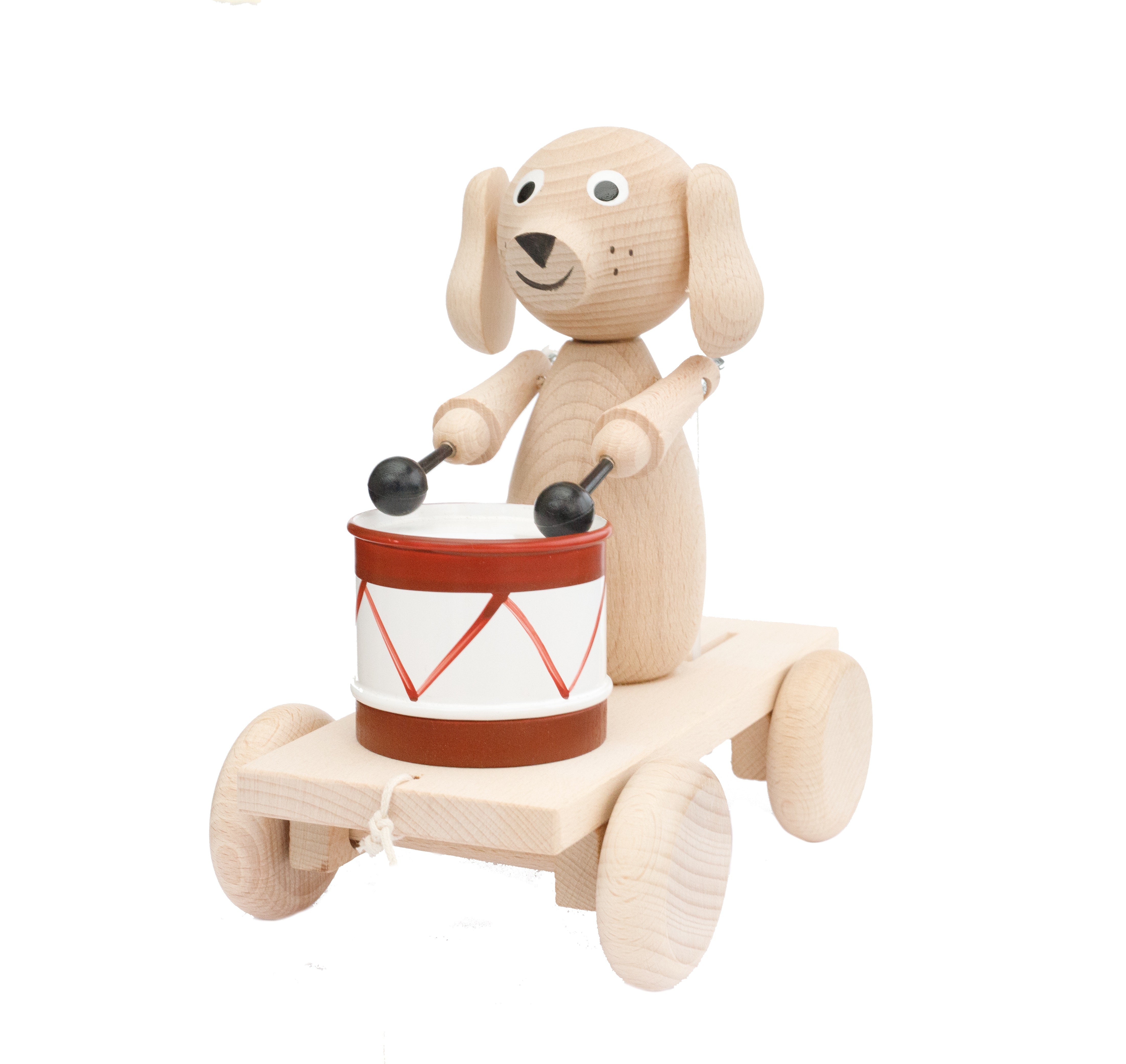 Dog with a Drum - brown
