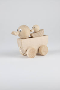 Wooden Mum and Duckling