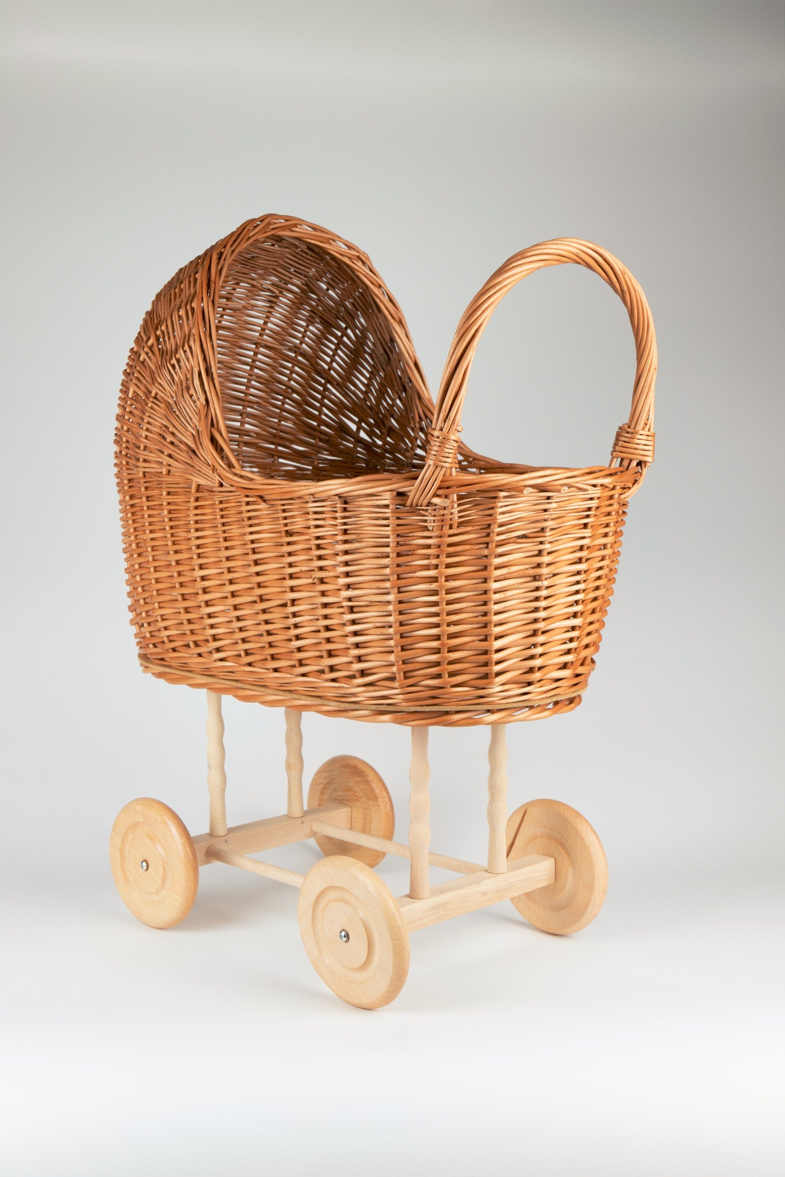 toy baby carriage Wicker Baby Carriage, Wicker Doll Stroller, Wicker Doll Pram, Natural – Jacob's Montessori