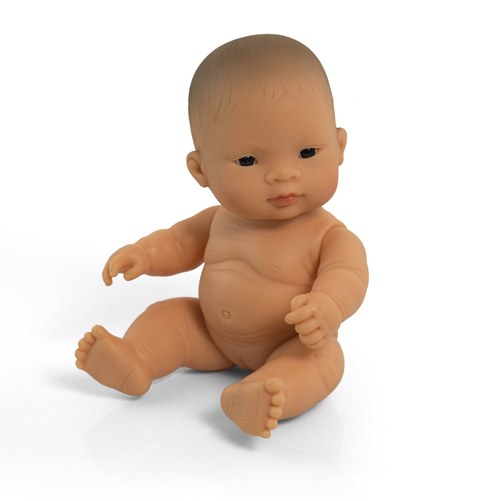 Miniland Doll. BABY DOLL ASIAN GIRL 21CM