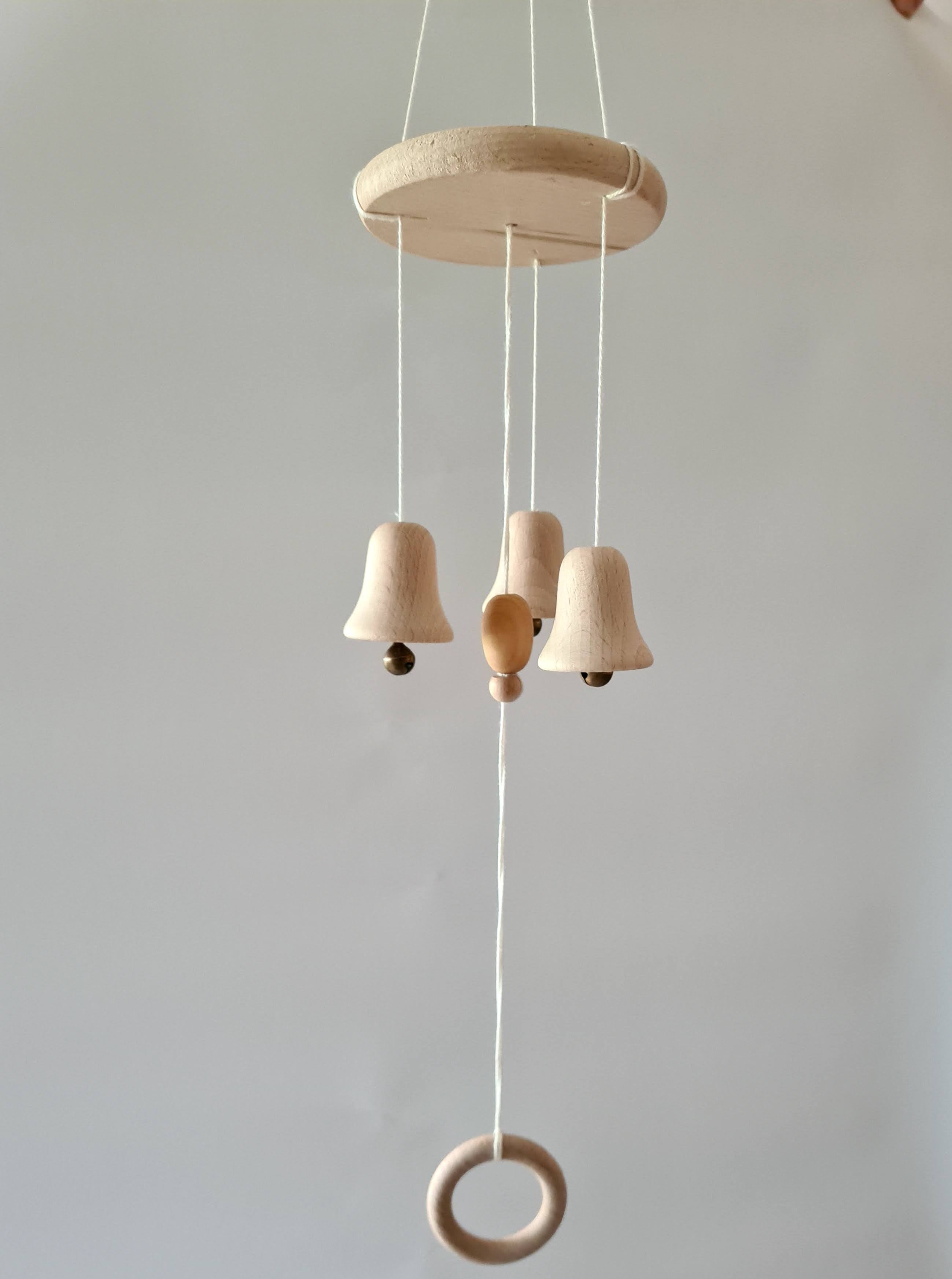 Wooden Bell Chimes Mobile