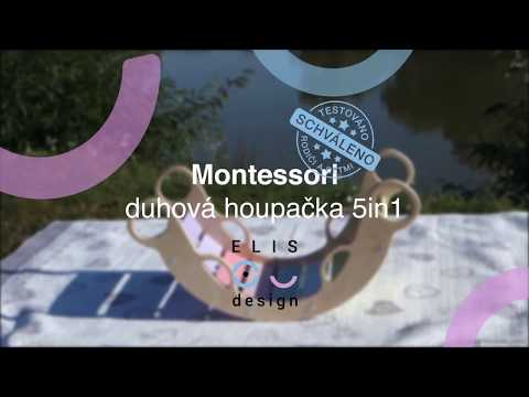 Montessori Balance Swing. Montessori dúhová hojdačka fresh.