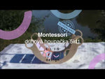 Load and play video in Gallery viewer, Montessori Balance Swing Pink Rainbow. Montessori hojdačka - ružová dúha.

